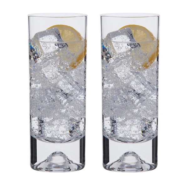 Dimple Highball Glass, Set Of 2 3 Dimple Highball Glass, Set Of 2