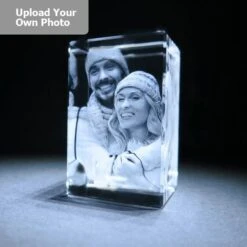 Large Laser Photo Gift Block - Tower (Free Text Engraving Available) - Standard Delivery Will Be 3 Working Days.