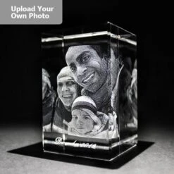 Medium Laser Photo Gift Block - Tower (Free Text Engraving Available) - Standard Delivery Will Be 3 Working Days. -DONEW Sales Store laser tower3