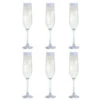 Six Champagne Flute, Set Of 6 -DONEW Sales Store six flute cutout 6 co